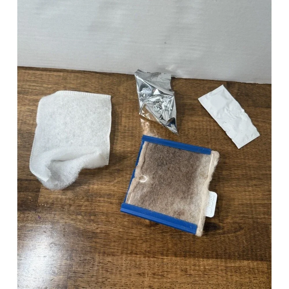Fish tank supplies, 2 filters, hideaways, tree decoration, heater, fish net, ext